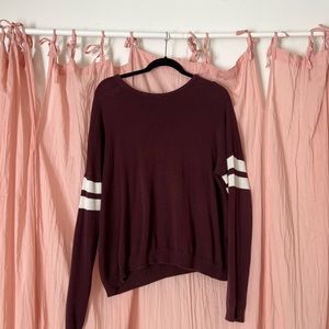 Brandy Melville maroon sweater